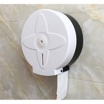 공중화장실휴지걸이 대형휴지걸이 점보롤케이스, 블랙, 1개