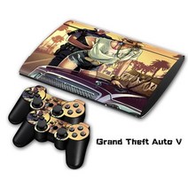 Grand Theft Auto V GTA 5 스킨 스티커 데칼 for PS3 Slim 4000 PlayStation 3 콘솔 및 컨트롤러 For 비닐, 한개옵션1, 01 0008