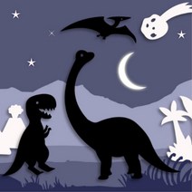 유치원 창의력교구 그림자인형 공룡시대 상상력 그림자연극 어린이집 유치부 무대 인형극장 구연동화 소품