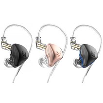 KZ HiFi 스테레오 사운드 3.5mm 유선 이어폰 라인 제어 음악 헤드폰 휴대용 작업 헤드셋 10mm 스피커 이어 버드, 02호