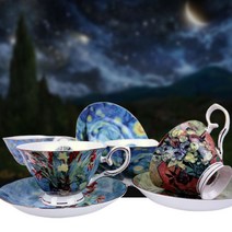 고흐 명화 커피잔 5인조, 10p, 고흐명화5인조