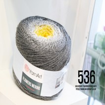 울마트 플라워메리노 복합나염 뜨개실 털실, 536