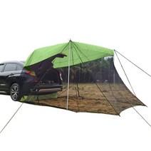 카라반어닝텐트 스크린하우스 어닝텐트 텐트트레일러 메쉬쉘터 모기장쉘터 car awning 차량 리어 익스텐션 차양 차량 트렁크 사이드 방수 정원 비치 파라솔 캠핑카 사이드, 초록