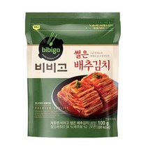 CJ더마켓 집반찬 집밥 가정식 자취템 탑티어 비비고 썰은배추김치 배추 총각 열무 국산 업소용 김치 100G, 24개