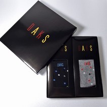DAKS [DAKS] 명품 양말 닥스 선물 세트 깔끔하고 이쁜 별무늬 설 추석 명절 선물세트 사상 애플아울렛엘르양말 410 2족