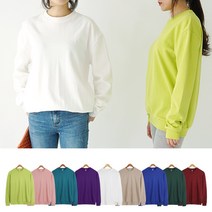 루즈핏걸즈(ROOSE) 14칼라 무지 데일리 맨투맨