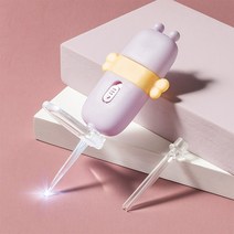 LED 이어픽 귀이개세트 휴대용 귀지제거 귀파개, 퍼플, 오렌지, 2개