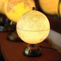 엔틱 스탠드 LED 지구본 조명 6 (구지름 15CM), 단품