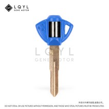 바이크키복사 보조키 열쇠복사 탑케이스 사이드 LQYL 빈 키 오토바이 교체 Uncut 스즈키 GSX600F GSR750 SV, 06 1 PCS Blue R