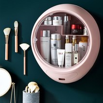 ecolucky 벽걸이 화장품정리함 욕실수납장 방수 욕실장 수납함, 벽걸이 화장품정리함 화이트