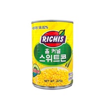 동서 리치스 홀커널 스위트콘 425g 동서 옥수수 콘 통조림, 5개