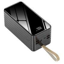 샤오미 초대용량 보조 8만 80000mAh 배터리 고속 급속충전 미니 파워 베터리 뱅크 스마트폰 캠핑, 블랙