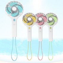 시그마 휴대용선풍기 보조배터리 겸용 USB충전 SGP-10, 핑크