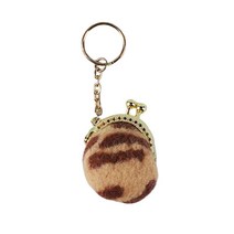 Felting 키트 지갑 재료 키트 자수 가방 봉제 공예 DIY, 오렌지 고양이 패턴, 4.2-7.7cm, 양모
