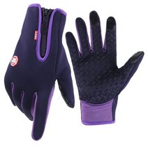 얇은발열장갑 등산벙어리 패팅 오프핑거 등산용Winter Warm Gloves Touchscreen Cold Weather Driving Glov, 04 Purple_01 S