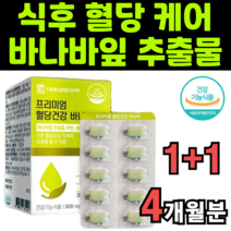바나바잎 바나나잎 바나마잎 추출물 코로솔산 코르솔산 콜로솔산 식후 혈당 상승 조절 관리 억제 효능 먹는방법 인도산 당뇨 영양제 아연 셀렌 크롬 비타민b 대웅생명과학 복합식품 대용량, 2박스(4개월분)