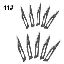 우드카빙 조각칼 조각도 키트 동물 수술용 칼 나무 조각 펜 PCB 10 개 11 12 15 1 날, 06 11blade