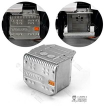 Lesu 금속 배기 탱크 사이드 마커 조명 원격 제어 완구 타미야 114 볼보 fh16 rc 트랙터 트럭 자동차 th15165 smt3, 없음