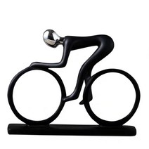 스포츠 피규어 자전거 골프 테니스 악기 연주 조각 장식품, 야구 블랙