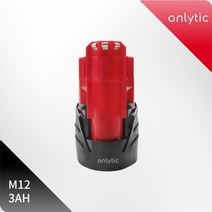 밀워키배터리 12v 3000mah m12 배터리 밀워키 리튬 이온 충전식 배터리 48-11-2401 mil-12a-li 도구 배터리 l30 호환, 협력사, 1팩 3.0ah