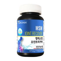 오로니아 MSM 조인트 리커버 90캡슐 엠에스엠 관절 연골 건강 보스웰리아 글루코사민