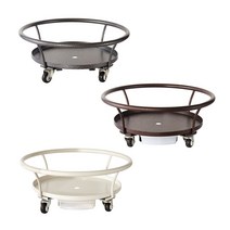 화분받침대 대형화분받침 철재화분받침대 바퀴화분받침 이동식화분받침대, 화이트