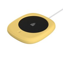 USB 보온 베이스 컵워머 머그워머 USB 온도유지, 노란색, 1개