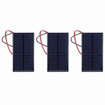 3pcs DC 6V 1W 태양 전지 패널 셀 전원 모듈 30cm 케이블 태양 전지 패널 시스템과 다결정 실리콘 태양 전, 한개옵션0, 한개옵션0