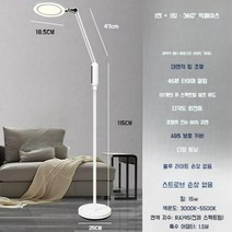 거실 스탠드 공부방스탠드 타이머작동 서재스탠드, 1 링 + 1 사이드 듀얼 광원