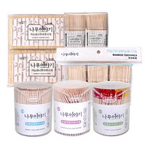 얇은 대나무 이쑤시개 양면 요지, 원형 단면 이쑤시개 A107, 1개, 1개