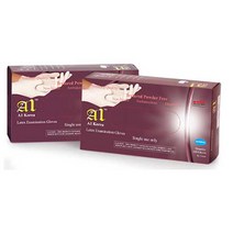 A1 라텍스글러브 파우더프리 100매입 일회용 위생장갑, XS, XS