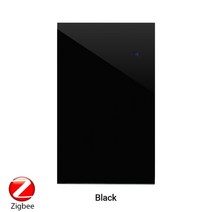 1234 갱 23way 와이파이 터치 스위치 ac 100v220v 벽 조명 스위치 스마트 홈 지그비 무선 원격 제어 tuya 앱 미국 표준, 3번, 지그비 블랙 스위치
