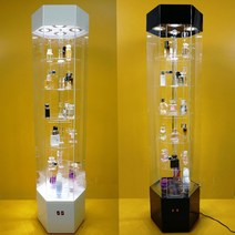 화장품 쇼케이스 향수 정리대 매니큐어 제품 진열대, 160x35+6레이어+실버