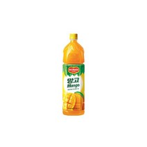 롯데칠성 옵션4 델몬트 망고주스 1.5L 1개망고쥬스학교 학원 사무실 간식 과일 과즙 피크닉 음료 음료수, 옵션4 델몬트 망고주스 1.5L 1개