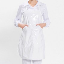 앞치마 목걸이형 숏 단면 방수 앞치마 화이트 배식용 청소용 hb151ea, 본상품선택