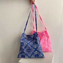 더클립 / 네온 페이즐리 반다나 에코 숄더백