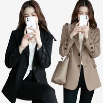 외투 여자 춘추 양복 헐렁헐렁 프로 외투 날씬해 보이다 캐주얼 외투 여자 춘추 CK WT090701