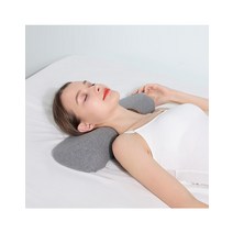 슬립웰 메모리폼 일자 경추베개 허리 C커브 교정 베개
