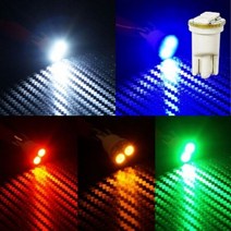 12V 24V 차량용 T10타입 5050 3칩 2발 LED전구, 선택_12V_레드LED