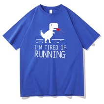 아두이노 Frontend 프로그래머 셔츠 Chrome Dino Geek 해커 코더 선물 웹 개발자 Tshirt Mens Cotton Tee I, 02 Dark Blue_05 XXL