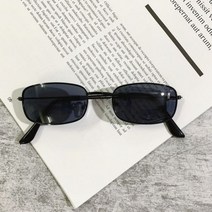 빈티지 스퀘어 선글라스 여성 레트로 미러 메탈 프레임 패션