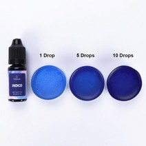 비누만들기 비누키트재미를 위한 10ML 수지 안료 양초 비누 DIY UV 에폭시 금형 쥬얼리 제작 용품 공예품, 09 Indigo