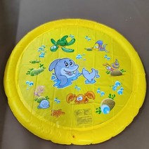 강아지수영장 반려동물 수영장 팽창식 물 스프링클러 놀이 냉각 야외 인터랙티브 분수 개용 150 170cm, 6.Yellow - 170x170cm