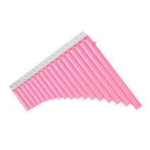 팬플룻 파이프 인디언 악기 18 파이프 팬 플루트 G-G3 키 ABS Panpipes 중국 전통 목관 악기 스지 가방 초, 01 Pink