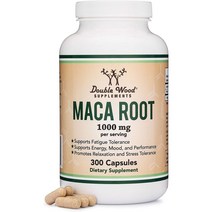 더블우드 마카루트 블랙 레드 에너지부스터 Double Wood Maca Root 1000mg 300캡슐