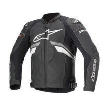 Alpinestars GP Plus R v3 Airflow 남성용 스트리트 오토바이 재킷 블랙/레드 플루오/화이트, 52_Black/Grey/White