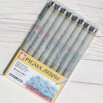 [응다팔아6279] 만화펜 학용품 수입필기구 필기수성펜 예쁜볼펜 삼각펜 수입볼펜 라이너펜, ★★옵션확인必 사쿠라 피그마 1.0mm 붓펜 BRUSH, ★★단일상품