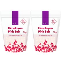네이처모닝 히말라야 핑크솔트 가는소금, 1kg, 2개