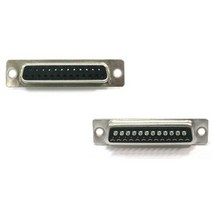 MBF D-SUB(F) 2열 25핀 납땜용 커넥터/MBF-25PF-DAM/암단자/케이블 제작용/크기에 맞는 후드와 함께 사용