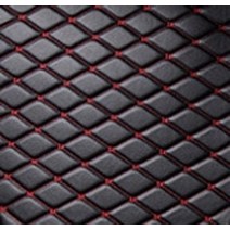 2017 기아 카니발 가죽 자동차 트렁크 매트 카고 라이너 2016 2017 2018 2019 2020 그랜드 카니발 세도나 액세서리 카펫, 검은색 빨간색 와이어